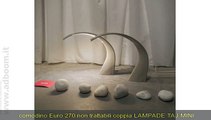 MILANO,    COPPIA LAMPADE LED DA TAVOLO MINI TAJ,X COMODINO EURO 270