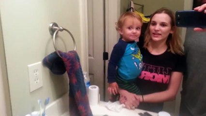 What happens when a baby learns how to use his eyebrows