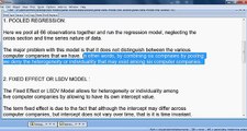 Panel models Module eviews - Fixed and Random effects model part 1 - Econistics.com