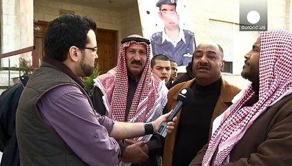 واکنشها به مرگ خلبان اردنی در خیابانهای امان، پایتخت اردن