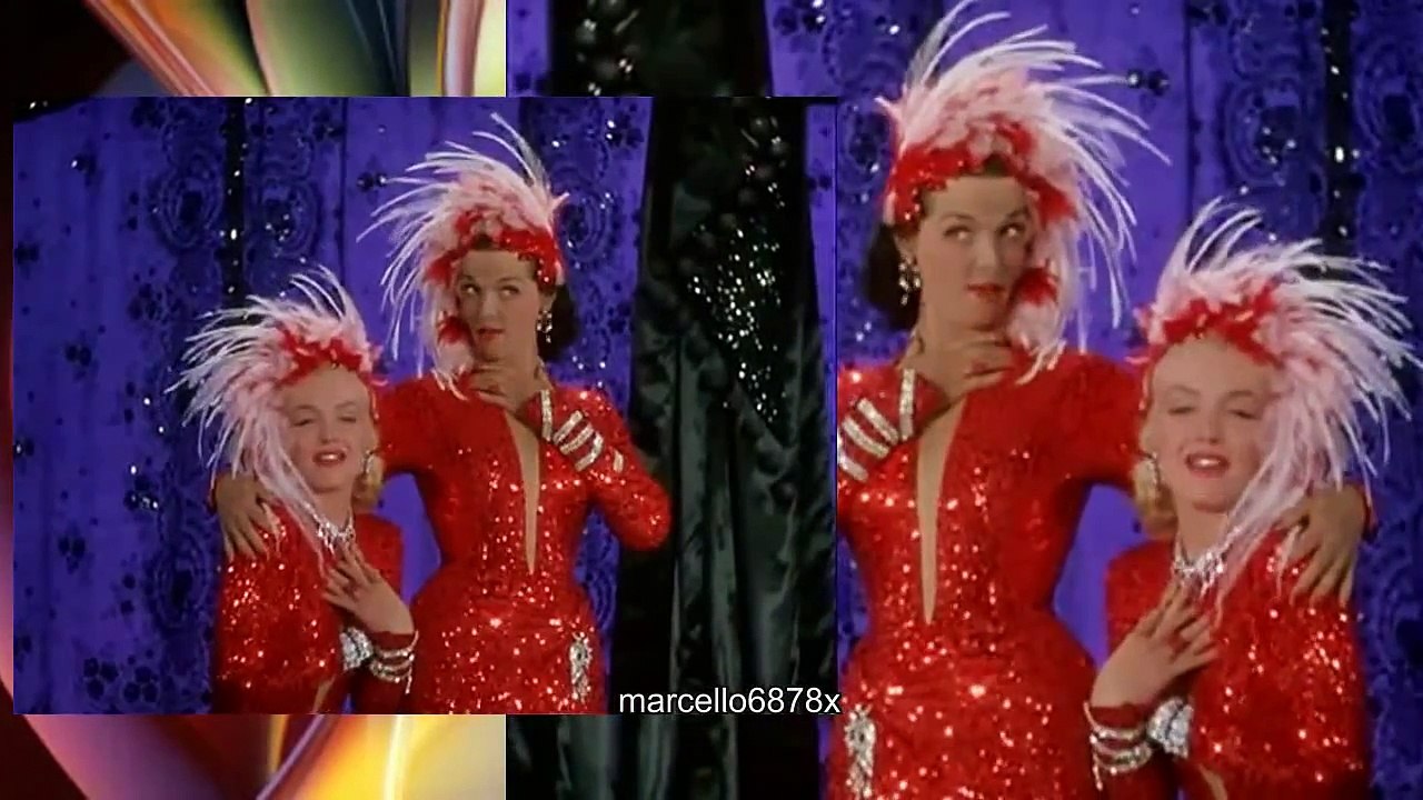 Marilyn Monroe dans le film Gentlemen prefer Blondes