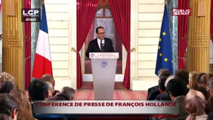 Paris. La cinquième conférence de presse de François Hollande