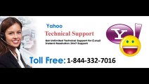 Yahoo USA Technical Support toll free number 1-844-332-7016