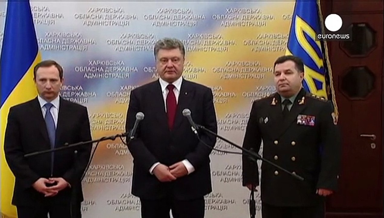 Il Segretario di Stato americano John Kerry in Ucraina per rispondere alla richiesta di armi, ma a Washington una decisione in questo senso non c'è ancora.