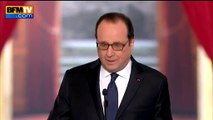 Hollande reprend la figure de l'anaphore: 