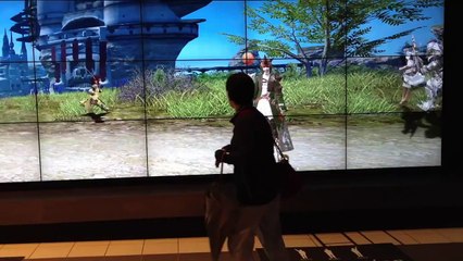 Reportage - Final Fantasy XIV Online (Miroir Interactif à Shibuya)