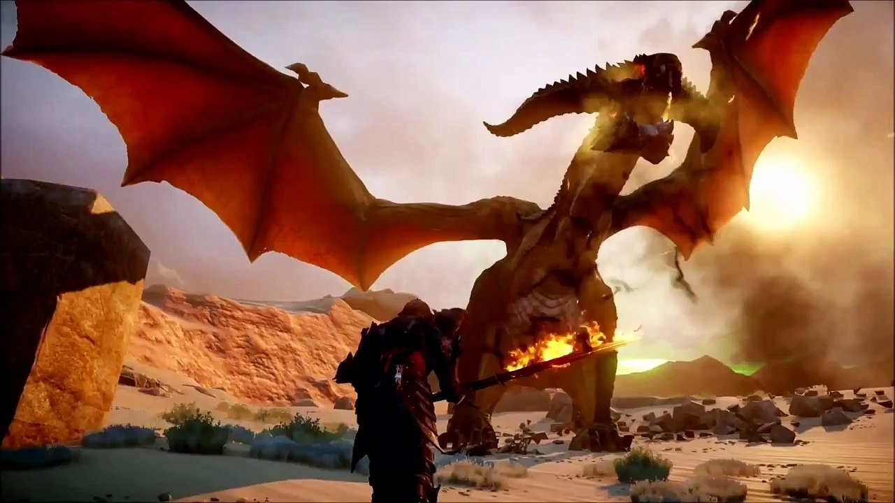 Extrait / Gameplay - Dragon Age 3: Inquisition (Gameplay Village et Dragon)