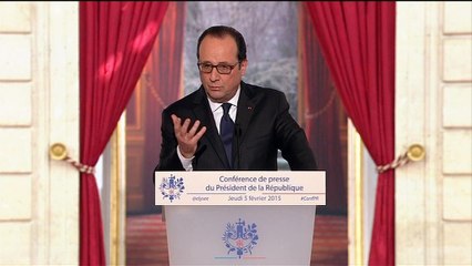 "Il n'y a pas de montée inexorable du chômage", assure François Hollande