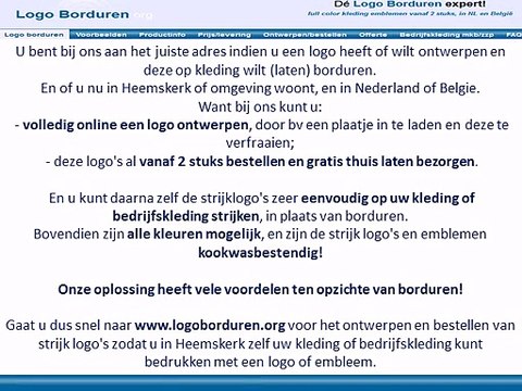 Logo op kleding borduren in Heemskerk