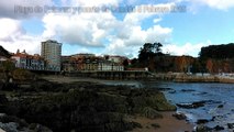 5 Febrero: Paisaje y ambiente playa y puerto de Candás, Asturias