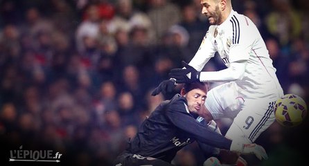 Quand Beto est percuté violemment par l'organe mâle de Benzema