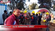 200 inşaat işçisi birbirine girdi!.. 50 yaralı!