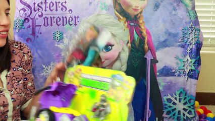 下载视频: GIANT Frozen SURPRISE Tent Play-Doh Kinder Eggs Elsa Disney Princess Shopkins Fashems MLP LPS Barbie