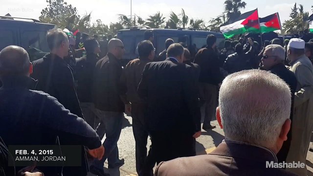 Scenes from Amman after the death of Jordanian pilot Lieutenant Muath al-Kaseasbeh