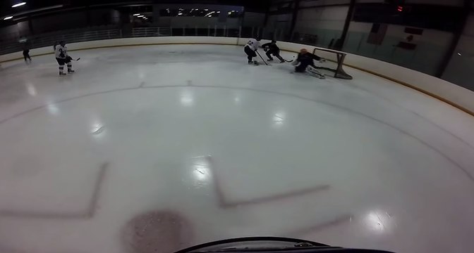 Helmet GoPro Creates a New Take on Ice Hockey Game