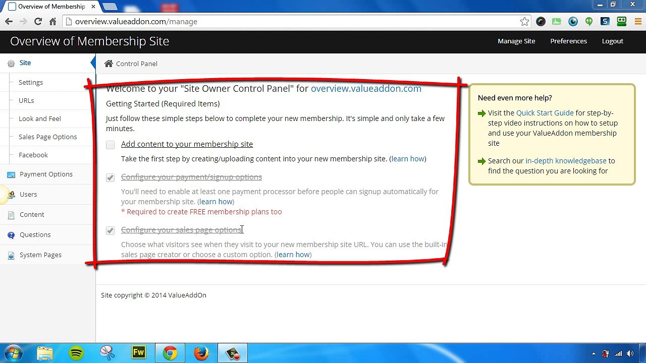 ValueAddon Software REVIEW: Overview of Site Owner Control Panel