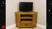 TUCAN RUSTIC OAK CORNER TV PLASMA DVD VIDEO UNIT STAND / SOLID CABINET FURNITURE / LIVING ROOM