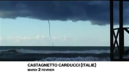 Des trombes marines jumelles filmées au large des côtes italiennes