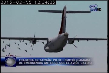 Taiwán: Piloto emitió llamada de emergencia antes de que cayera