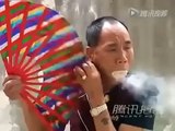 Liu Fei - Chinese Kung Fu Master Blows Smoke and Fire Video by Qi (Chi)