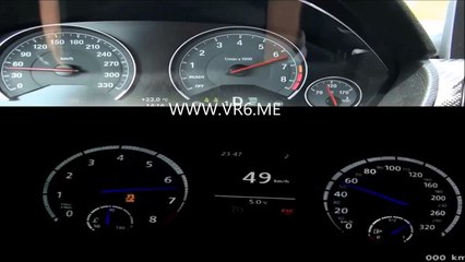 2014 BMW M4 VS 2014 GOLF 7 R ACCELERATION 0-250 KM-H