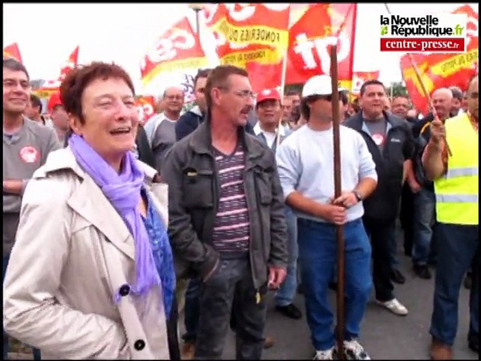 Mélenchon, Laguillet, Buffet soutiennent les salariés de la fonderie aluminium d'Ingrandes