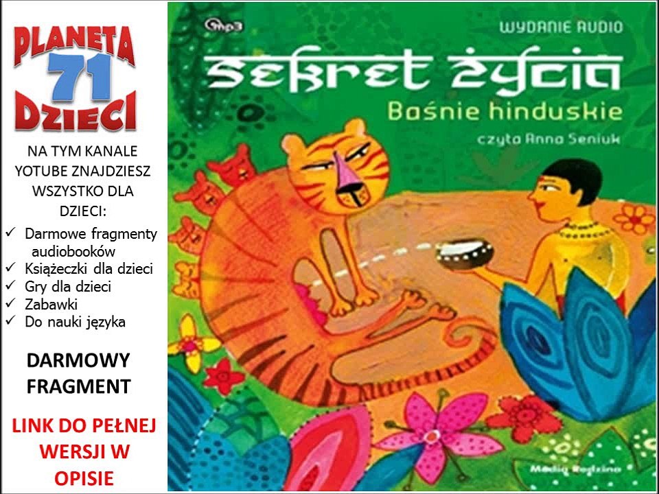 BAŚNIE HINDUSKIE. SEKRET ŻYCIA czyta Anna Seniuk (audiobook, baśnie dla dzieci)