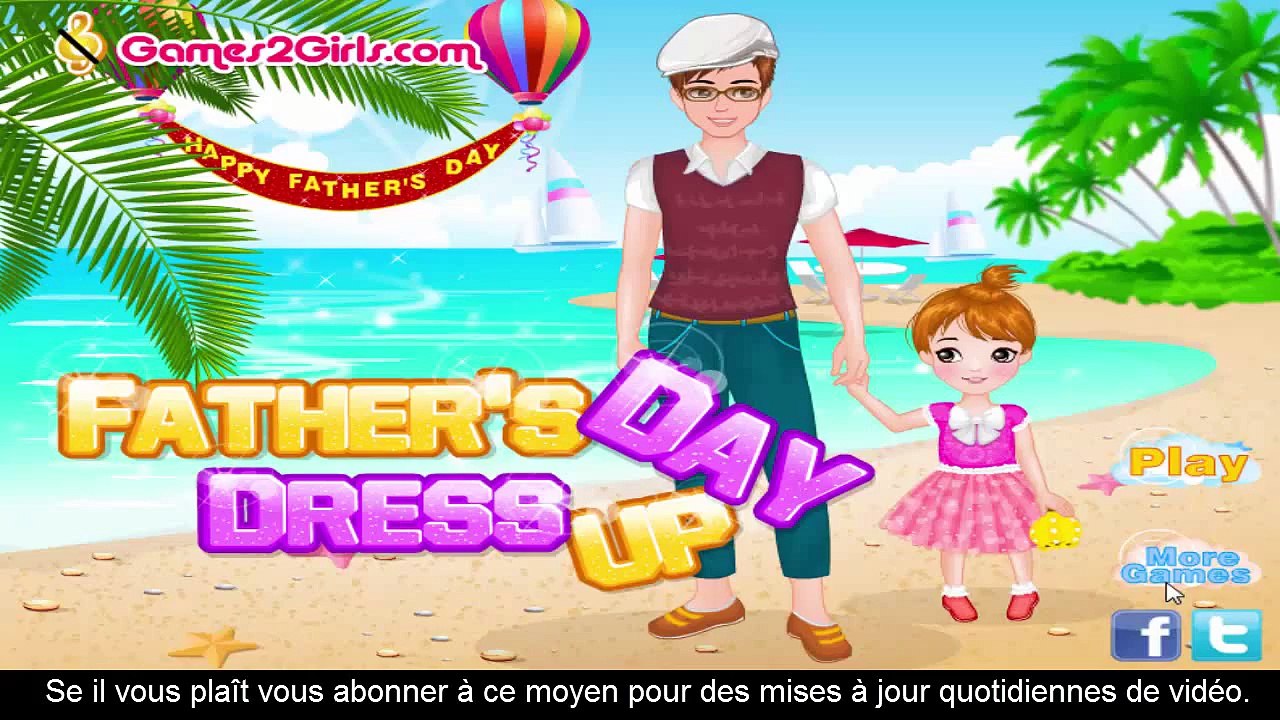 fête des pères jeu d'habillage