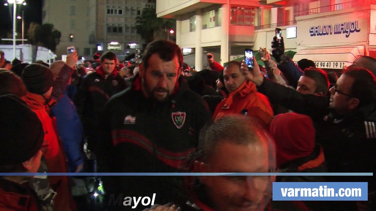 RCT-Sharks: l'arrivée des  Toulonnais à Mayol