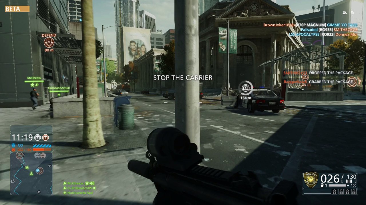Battlefield Hardline Beta Game 2 (Xbox One): Bank job/Heist