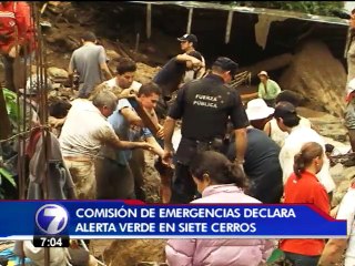 CNE declara alerta verde por riesgo de deslizamientos en Área Metropolitana sur