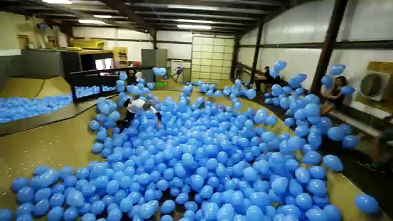Skateboarding in 5001 Balloons!