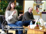 La romancière Carole Martinez à la rencontre des élèves du lycée horticole de Blois.