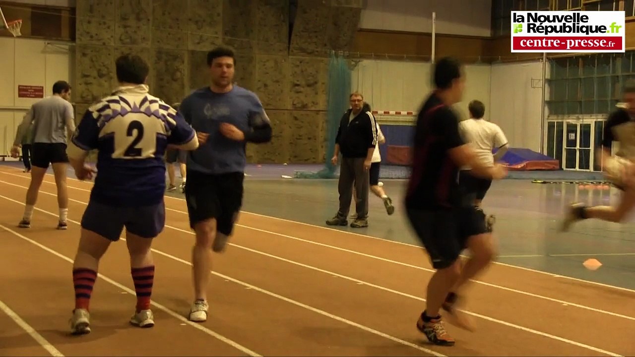 Privé de terrain par la météo, le Stade Poitevin rugby s'entraîne en salle au CREPS Poitou-Charentes