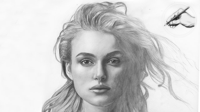 KEIRA KNIGHTLY | Portrait Zeichnung Zeichenkurs Lerne Zeichnen Zeichnen Lernen malen bleistift Elizabeth Swann
