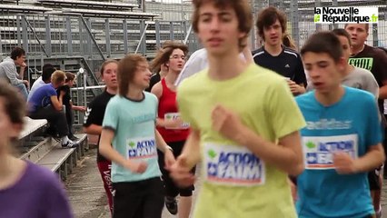 Les élèves courent contre la faim au stade René Gaillard
