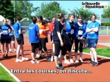 Au stade Grandmont avec les jeunes sapeurs-pompiers de Touraine