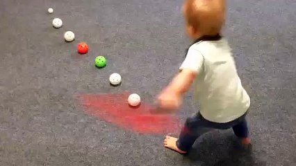 Baby shows off jaw-dropping slapshot skills