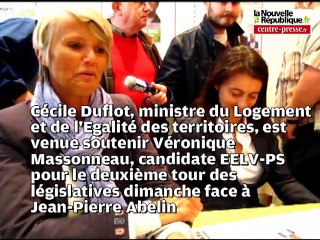 VIDEO Châtellerault: Cécile Duflot en soutien à Véronique Massonneau