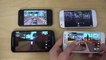 Samsung Galaxy A3 vs  Moto G 2014 vs  iPhone 4S vs  Galaxy Ace 4 - GTA San Andreas Gameplay