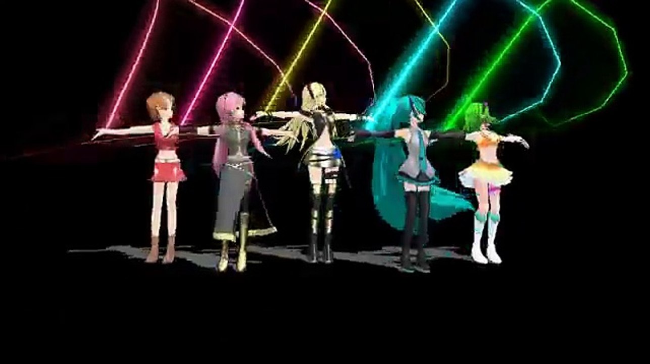 MMD   MEIKO Luka Lily Miku GUMI   Bad Apple!!