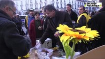 VIDEO. Faucheurs volontaires et agriculteurs fauchés se font face à Tours