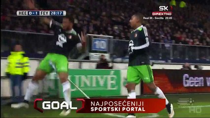 Kazim Richards 0-1 Great Goal - SC Heerenveen - Feyenoord 04.02.2015