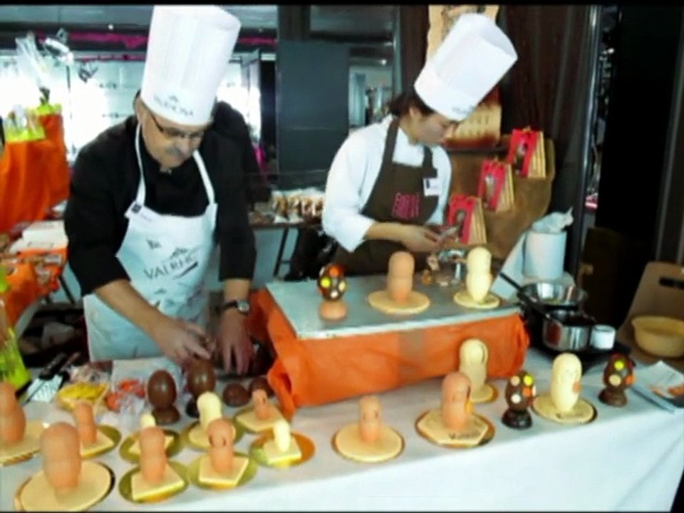 VIDEO. Tours : Chocolatiers et confiseurs en démonstration à Tours en Chocolat
