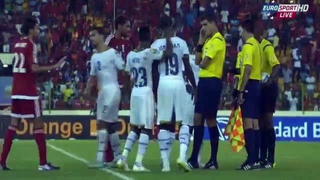 Fans stopped the match - Ghana vs Equatorial Guinea 2015‬ - YouTube