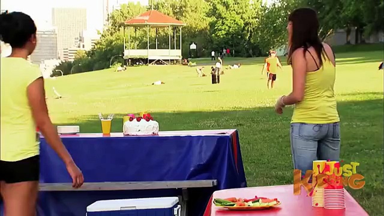 Girl cake prank