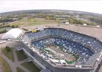 Drone Footage Shows Pontiac Silverdome in State of Decay