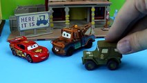 Disney Pixar Cars Lightning McQueen & Mater join Sarges Army and attened boot camp Just4fun290