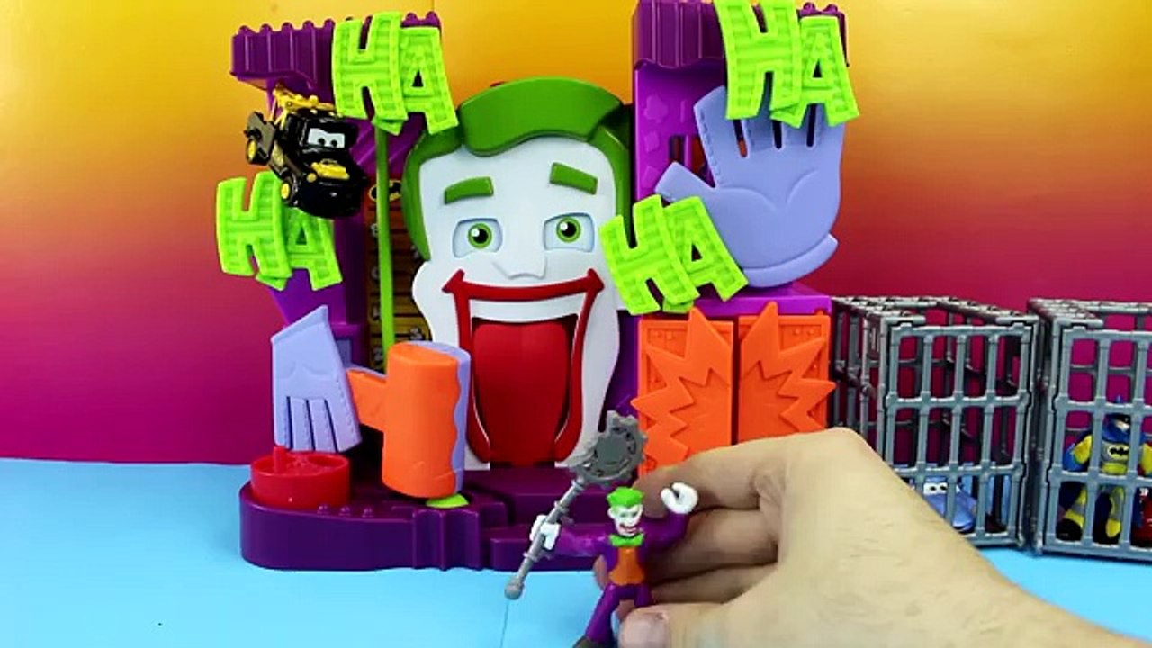 Disney Pixar Cars Robin car McQueen Bat car Mater Batman save Sally from Imaginext Magical Joker