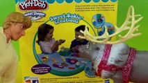 Disney Frozen Kristoff & Sven make Play-Doh Cupcakes Frozen ANNA Just4fun290 Play Doh Sweet Shoppe